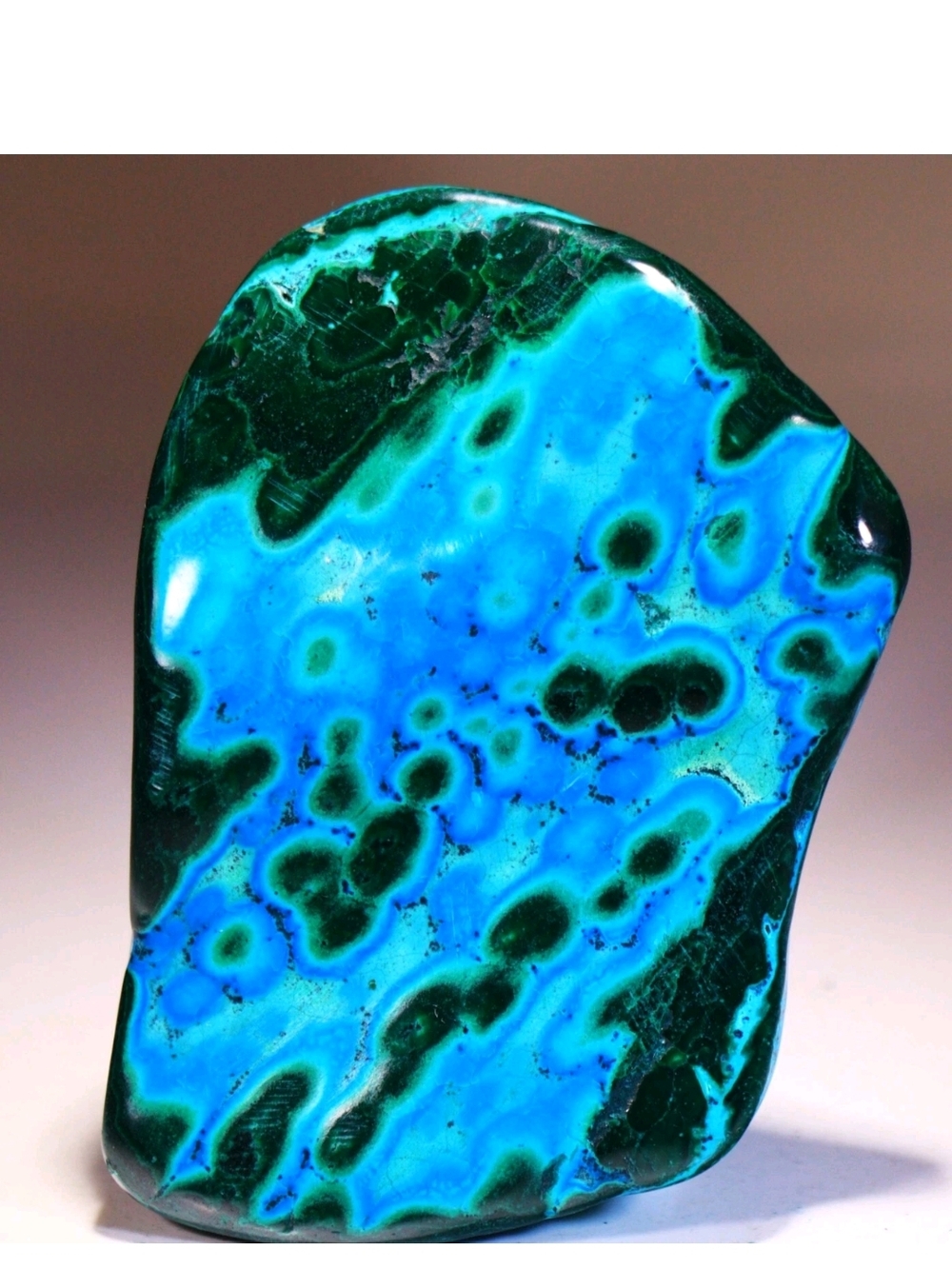 Vibrant Blue-Green Chrysocolla Malachite Stone
